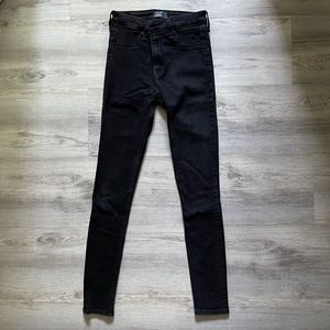 A&F Simone High Rise Jean Leggings in Black